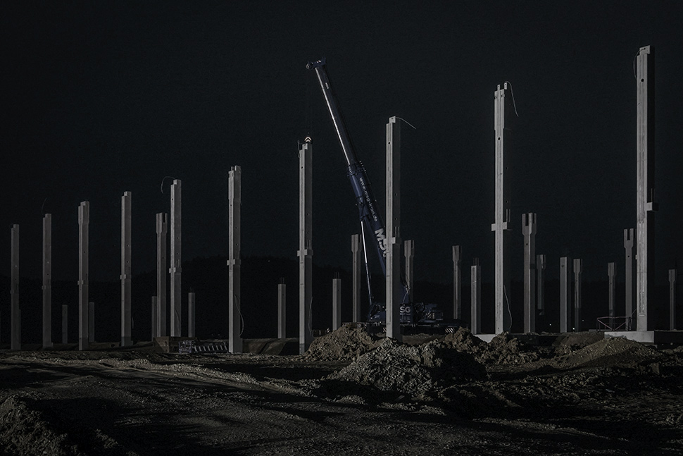 Gewerbegebiet Schroten bei Nacht Gewerbegebiet Schroten bei Nacht