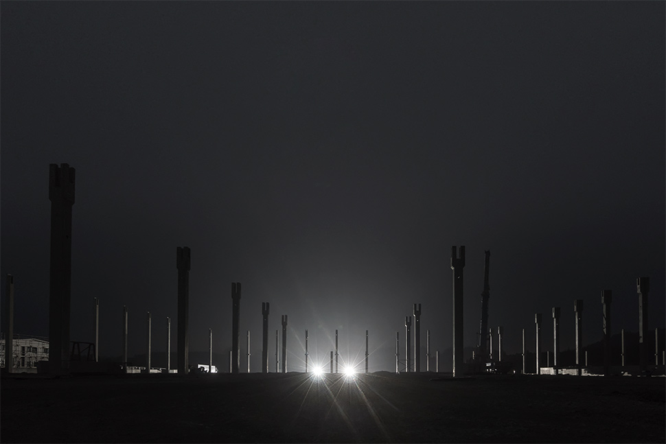Gewerbegebiet Schroten bei Nacht Gewerbegebiet Schroten bei Nacht