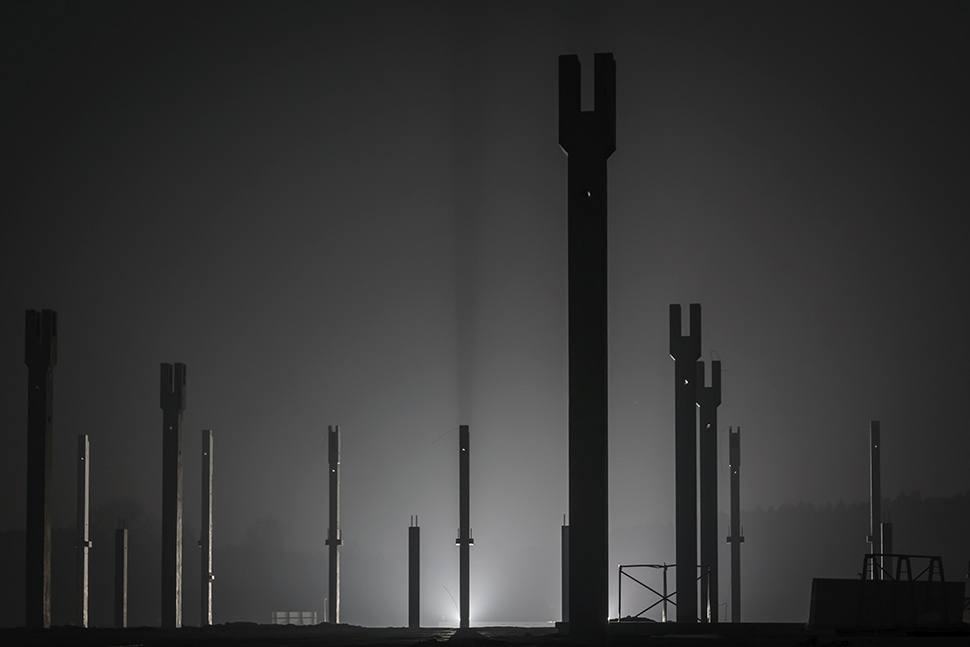 Gewerbegebiet Schroten bei Nacht Gewerbegebiet Schroten bei Nacht